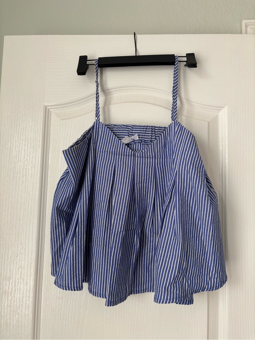 THML Blue and White Striped Spaghetti Strap Camisole
